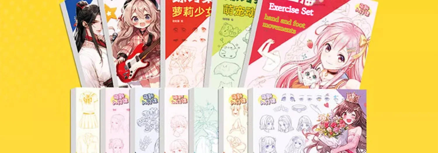 Coloring Book 12 Series Comics Anime Character Watercolor Painting Book Gouache Graffiti Drawing Book Stationery School Supplies