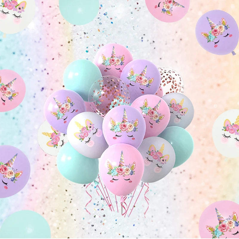 Unicorn Balloons Party Supplies Latex Balloon Kids Cartoon Animal Horse Float Globe Baby Shower Unicorn   Birthday Party Decors