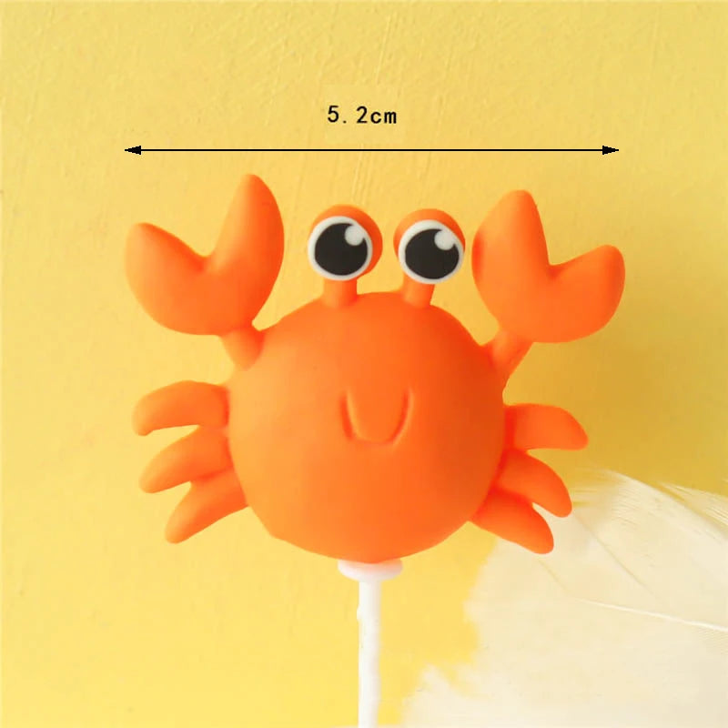 Birthday Cake Decor Mermaid Starfish Shell Cake Topper Fish Topper Under The Sea Cake Topper Ocean Theme Birthday Party Supplies