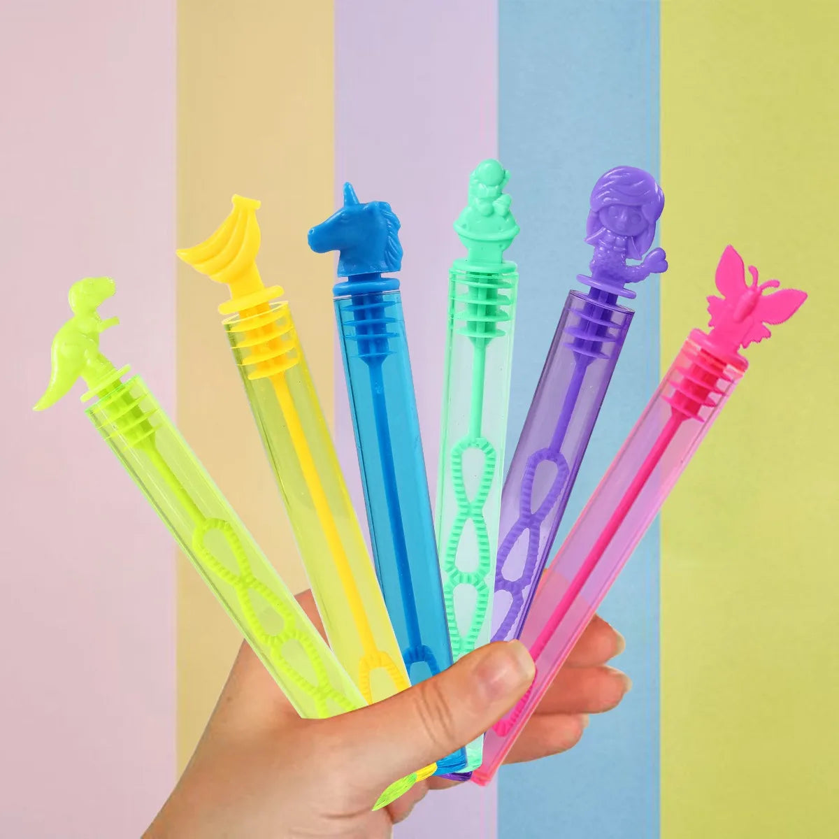 Blue Pink Unicorn Bubble Tube Soap Bottle Unicorn Birthday Party Decor Kids Favors Toys for Guests Gifts Baby Shower