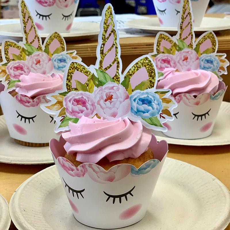 Unicorn Birthday Decorations for Girl Plate Napkin Cup cake topper Unicorn Party Supplies Kids Birthday Party Decor Baby Shower