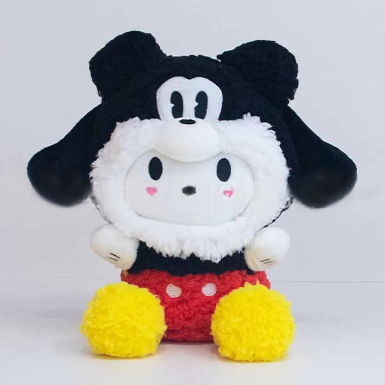 20cm Cute Plush Toys KT Cat Kuromi Cinnamoroll Dog Sanrio Child Plushies Stuffed Toy Stitch Pacha Dog Dolls Pillow birthday Gift