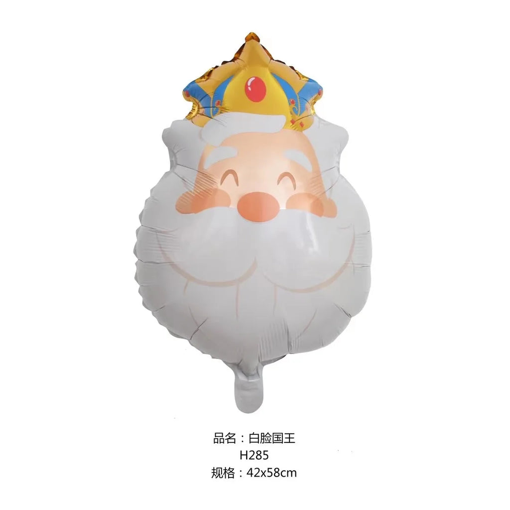 3pcs king heard balloons cartoon king foil ball for happy birthday party baby shower decoration kids toys Helium Air Globos