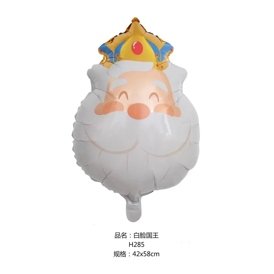 3pcs king heard balloons cartoon king foil ball for happy birthday party baby shower decoration kids toys Helium Air Globos