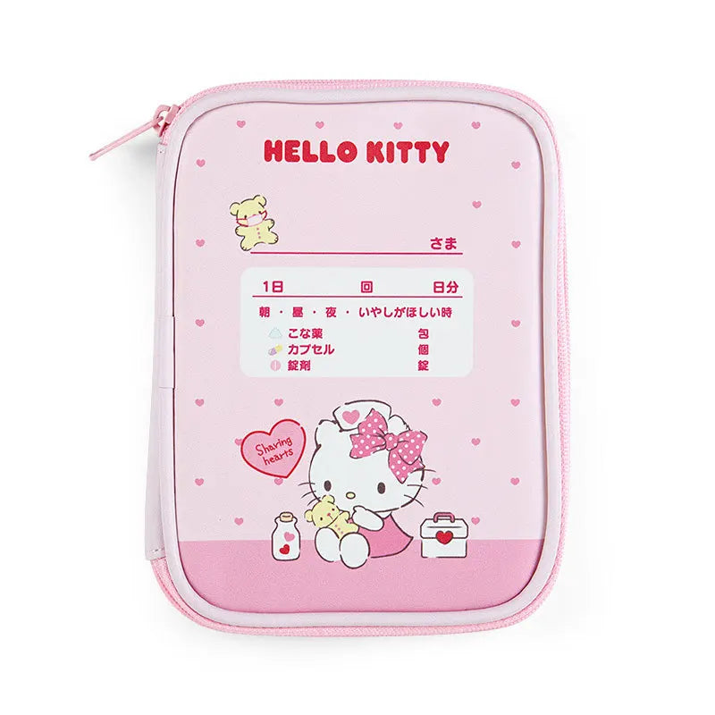 Sanrio Hello Kitty Medicine Bag Mini Cartoon Cosmetic Bags Portable First Aid Kit Home Outdoor Travel Treatment Storage Packs