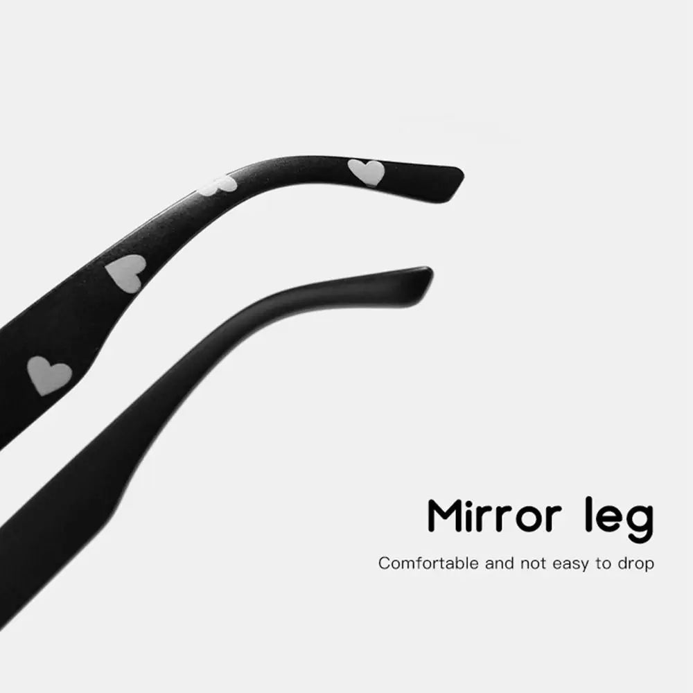 UV400 Heart Print Children Sunglasses Cute 2-8 Years Sun Protection Eyewear Kids Rectangular Sun Glasses
