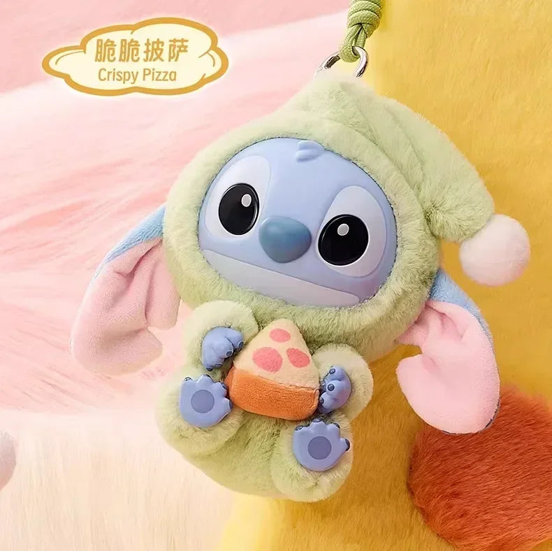 Miniso New Stitch Eat Some Thing Before Sleep Series Vinyl Blind Box Bag Pendant Cute Plush Doll Mystery Box Toy Surprise Gifts