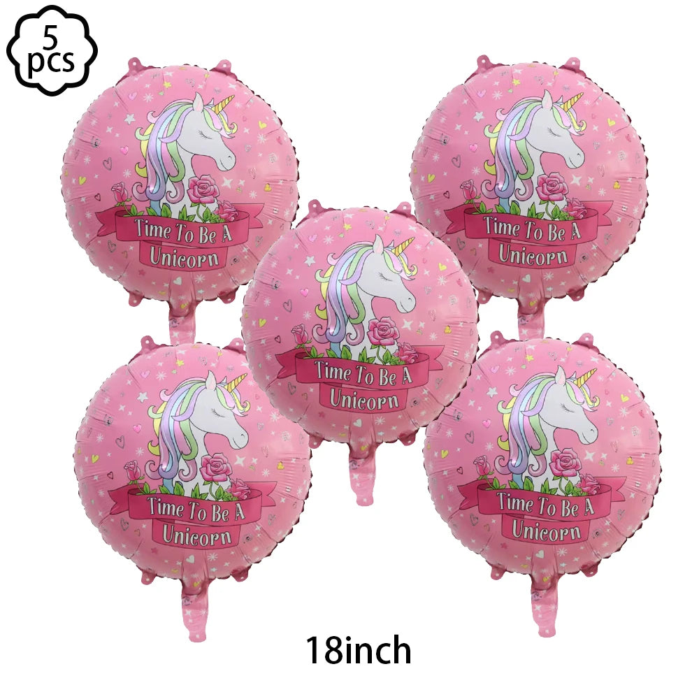 Unicorn Party Banner Garland standing Unicorn Balloon Kids girls Birthday Decoration Banner Baby Shower Unicorn party decoration