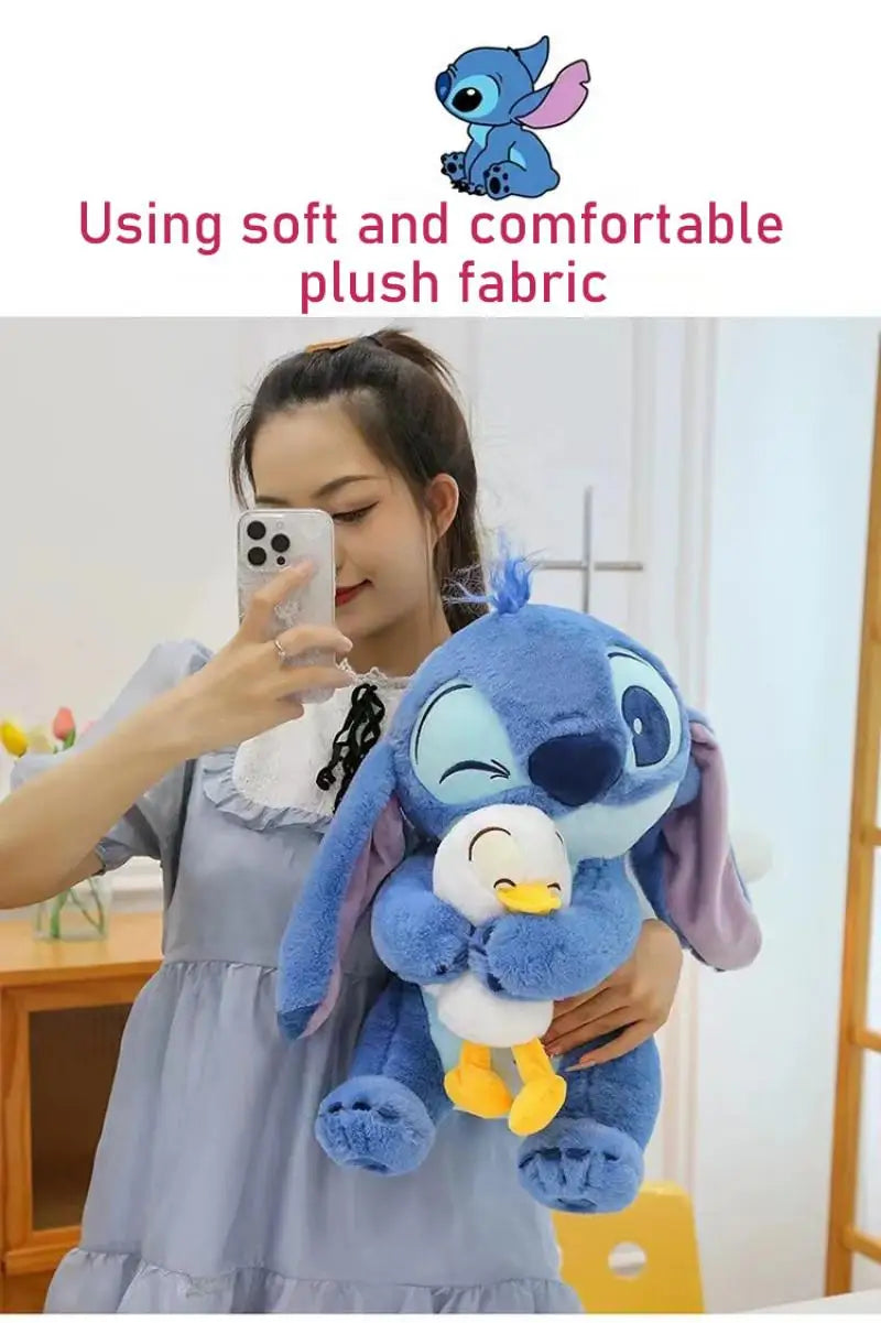 New Donald Duck Cuddle Stitch Doll Cute Stitch Doll Valentine Gift Plush Toy Room Decorated Cute Ornament Children's Gift