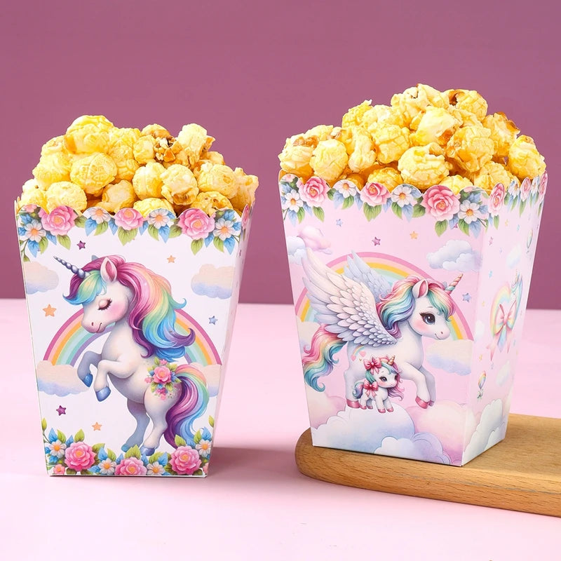 Rainbow Unicorn Disposable Tableware Happy 1st Birthday Party Decorations Kids Unicorn Theme Wedding Baby Shower Girls Supplies