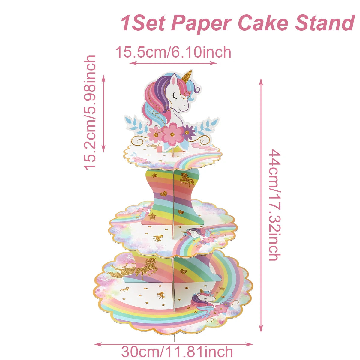 Rainbow Unicorn Disposable Tableware Happy 1st Birthday Party Decorations Kids Favors Gifts Unicorn Baby Shower Girls Supplies