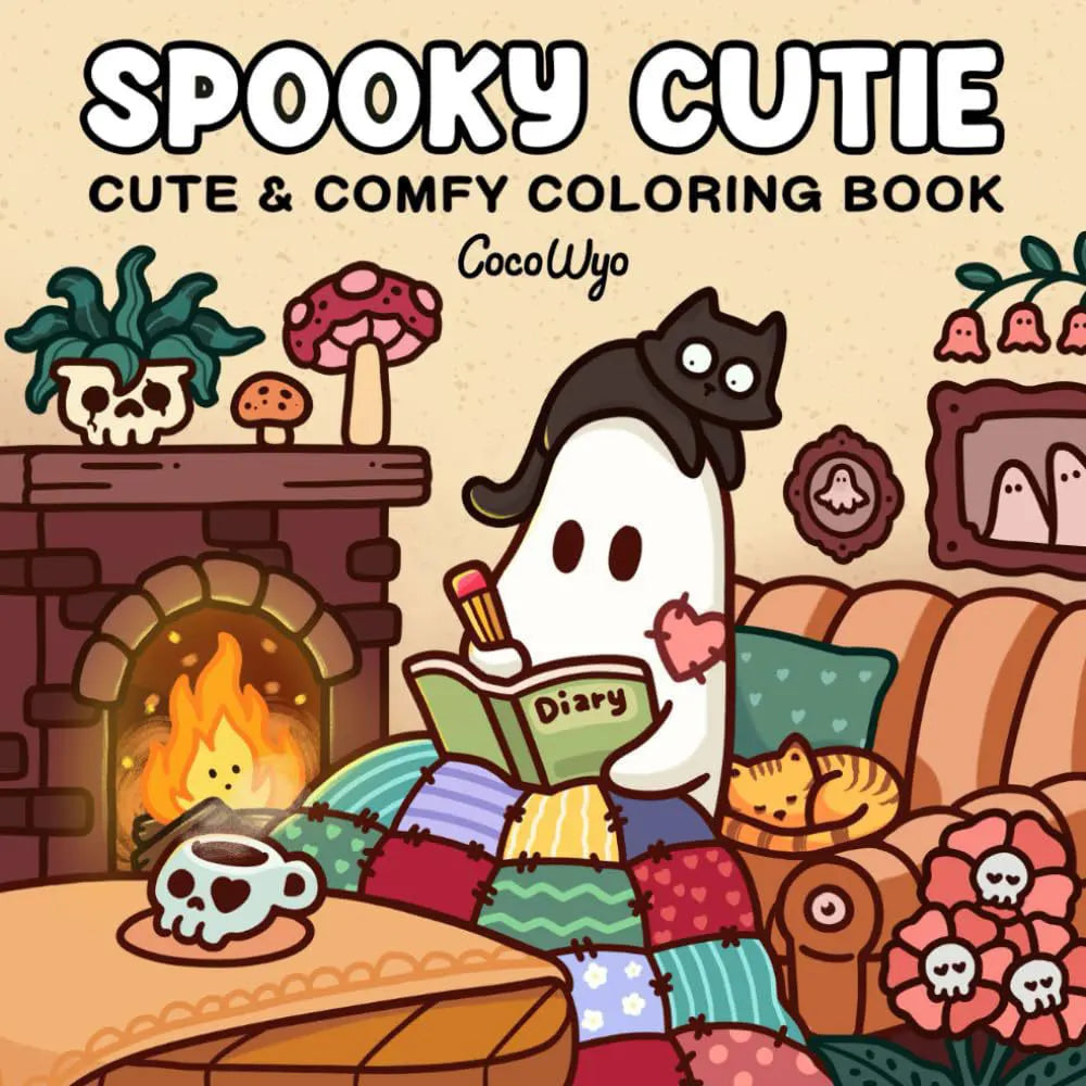 Coloring Book for Adults Teens Featuring Adorable Creatures in Cozy Moments Plants Flowers Cute Animals Relaxation Creative Gift