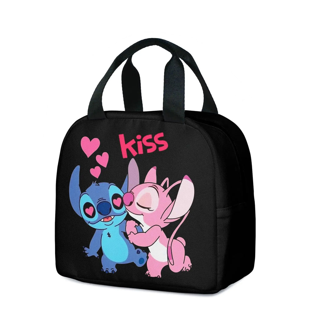 MINISO Stitch Children's Lunch Bag Primary School Lunch Box Bag Children's Best Gift Cartoon Mochila Best Gift for Children
