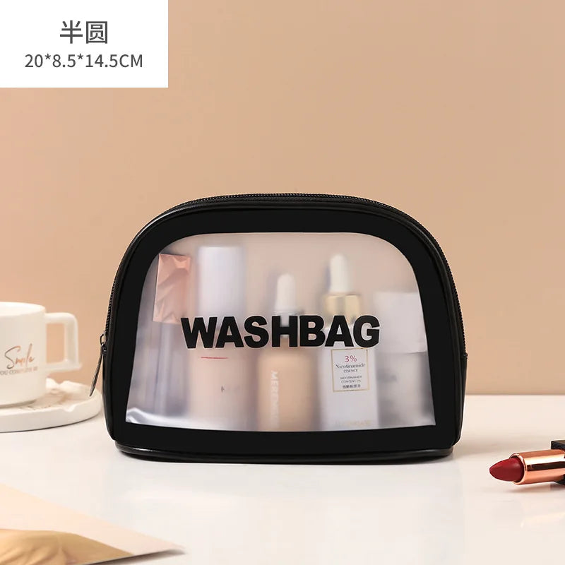 Makeup Beauty Wash Organizer Toiletry Pouch Storage Kit Bath Case Women Travel Pink White Make Up Bags Girl Cosmetic Bag