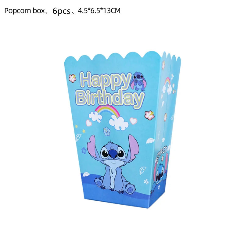 Lilo Stitch Party Supplies Paper Cup Plate Balloon Tablecloth Cake Toppers For Kid Boy Birthday Party Decoration Baby Shower