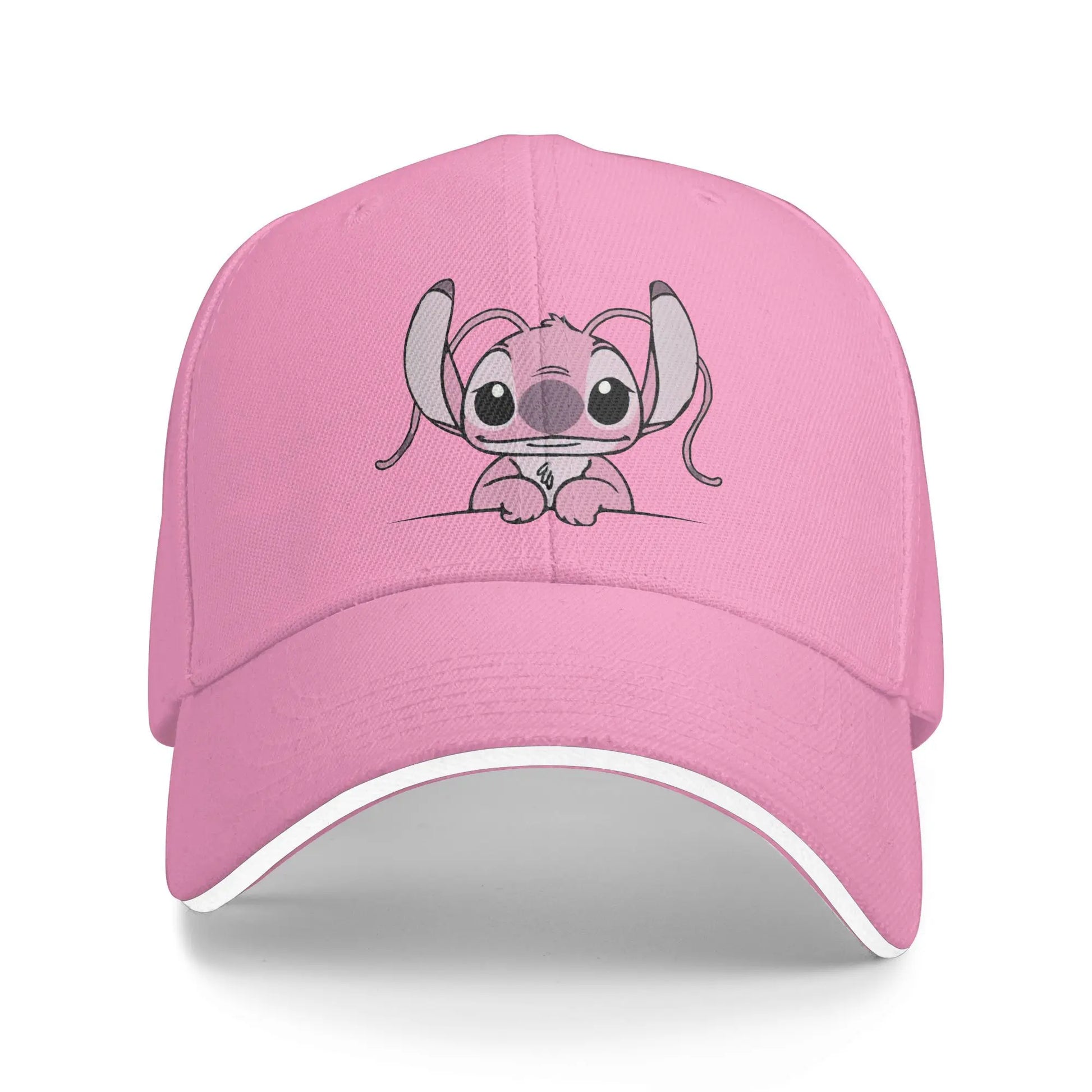 Stitch Angel Lilo Baseball Caps Vintage Kawaii Anime  Sandwich Cap for Men Women Adjustable Dad Hat Outdoor