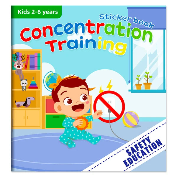 Baby Toys Sticker Book Multiple Scenarios Cartoon DIY Sticker Puzzle Educational Cognition Learning Toys for Kids Age 2-6 Gift