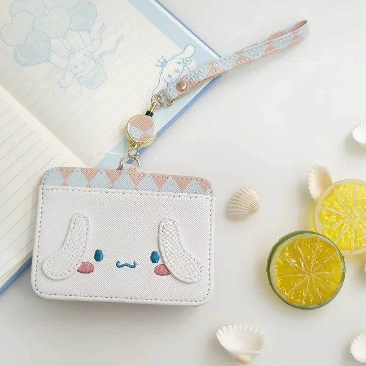 hello kitty y2k sanrio cute girl ID card storage bag Melody card holder travel passport Kuromi anime cartoon birthday gift