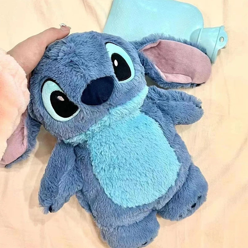 Turo Lilo Stitch Angel Lotso Plush Hand Warm Bag Hot Water Bottles Kawaii Soft Winter Portable Warm Hand Bag Toy Birthday Gifts