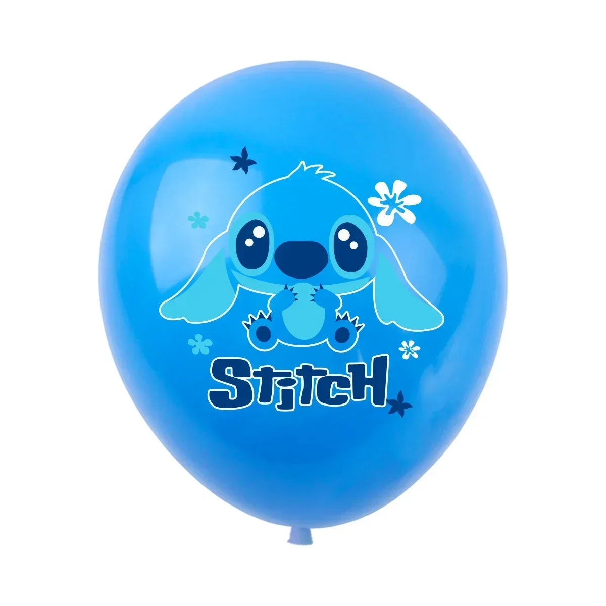 1Set Stitched Latex Balloons Banner Baby Shower Toy Cake Topper Happy Birthday Boy Girl Lilo Stitch Ballons Party Decor Supplies