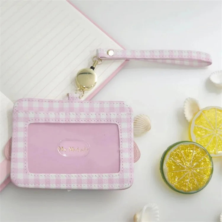 hello kitty y2k sanrio cute girl ID card storage bag Melody card holder travel passport Kuromi anime cartoon birthday gift