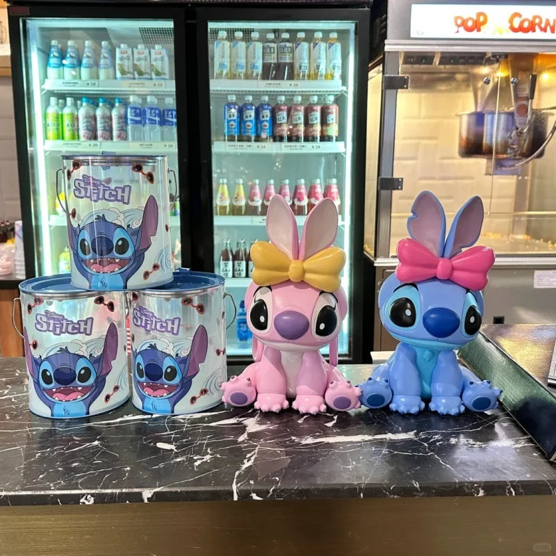 "Authentic In-Stock Stitch (Lilo & Stitch) Merchandise - Collectible Cup Series: Novelty Straw Cup & Popcorn Bucket"