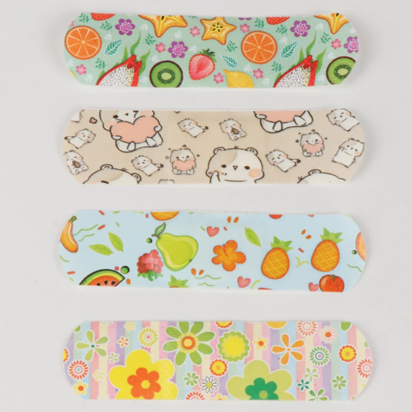 100Pcs Kids Bandages Bulk Kids Cute Cartoon Bandages Flexible Adhesive Strips Medical Waterproof Breathable for Children