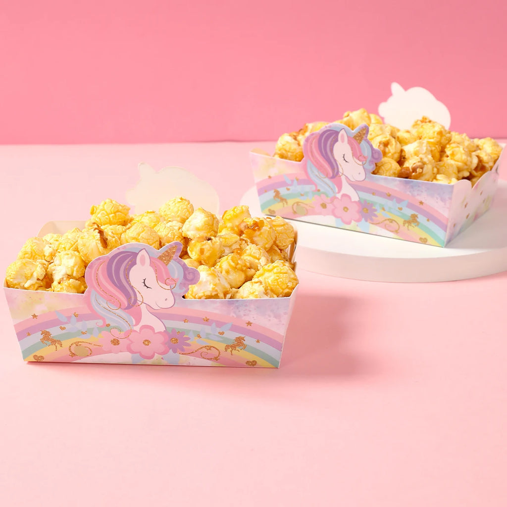 Unicorn Snack Boxes Rainbow Unicorn Birthday Party Decoration Wedding Girls Birthday Party Supplies  Baby Shower Decoration