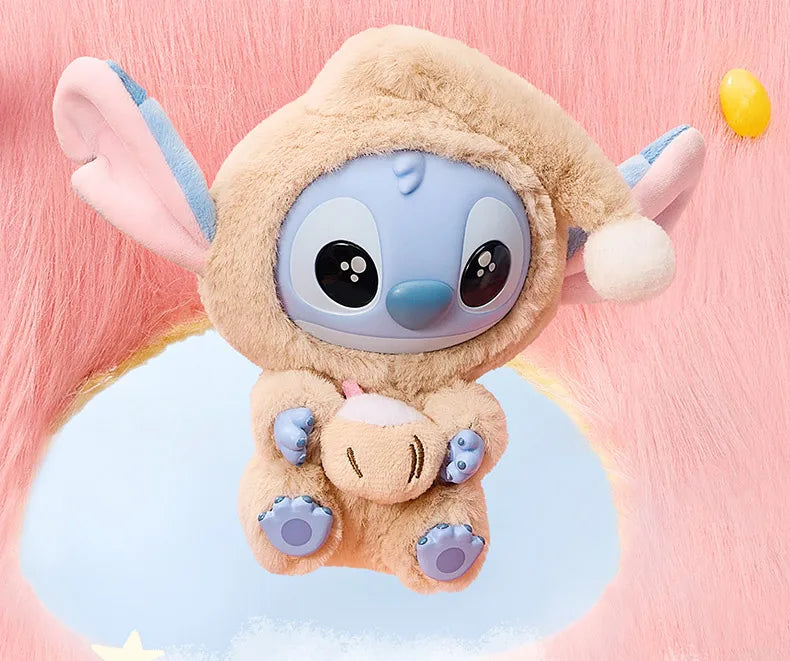 Genuine Stitch Eat Something Before Sleep Series Plush Blind Box Vinyl Toy Cute Doll Mystery Box Bag Pendant Decor for Girl Gift