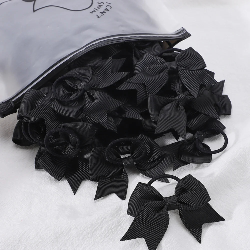 5Pcs Children Hair Ties Headdress Girls Scrunchies Elastic Hair Band Kids Hair Rope Bow Rubber Band Set Baby Accessories