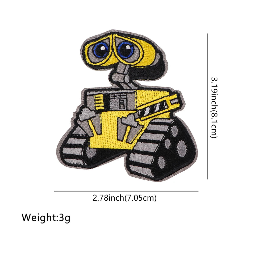 Cute Stitch Patches On Clothes Cartoon Mushu Dragon Embroidered Patches Animals Badges Iron On Patch DIY Clothing Accessories