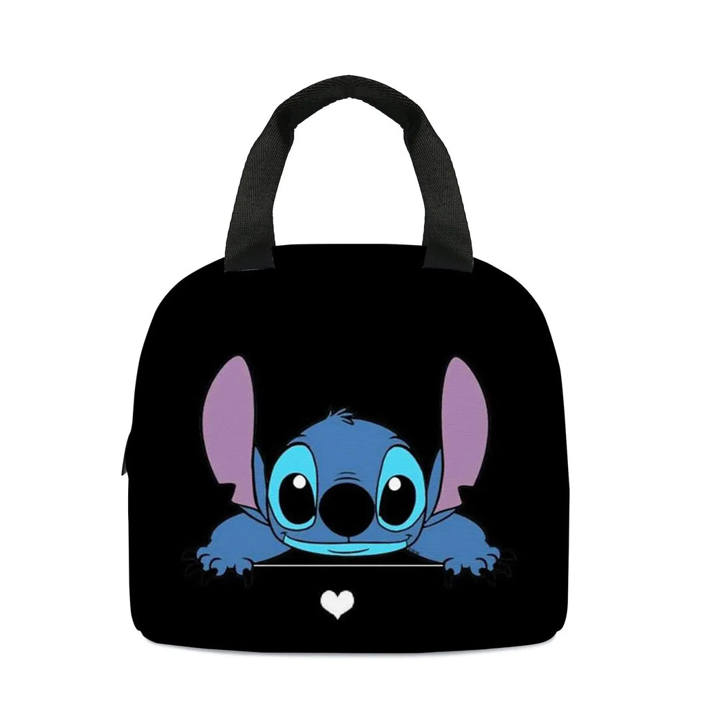 MINISO Stitch Children's Lunch Bag Primary School Lunch Box Bag Children's Best Gift Cartoon Mochila Best Gift for Children
