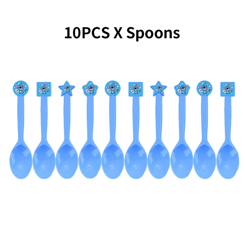 New Stitch Birthday Party Decoration Tableware Balloons Cups Plates Banner Straws Lilo And Stitch Theme Party Supplies Toy Gifts
