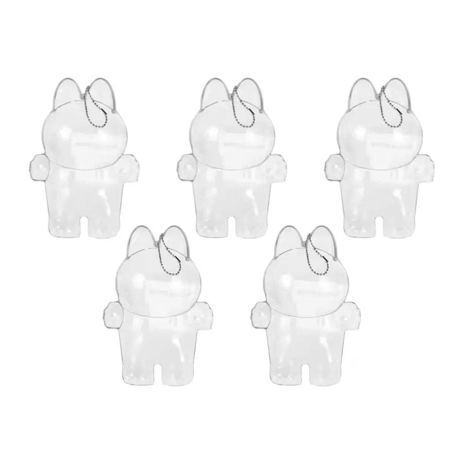 PopMart Monster Labubu V1 V2 Sit Party Transparent Protective Shell Doll Protective Doll Clothes Outfit Doll Accessories