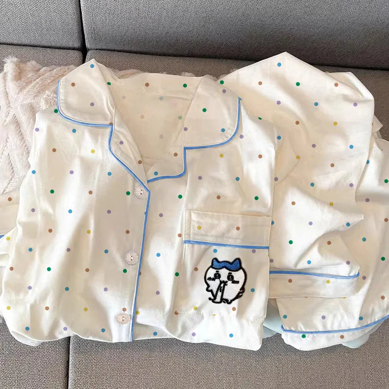 New Anime Sanrio Short Pajamas Hello Kitty Kuromi Kawaii Cartoon Loose Sleepwear Pajamas Sets Short Clothes Girl Birthday Gifts