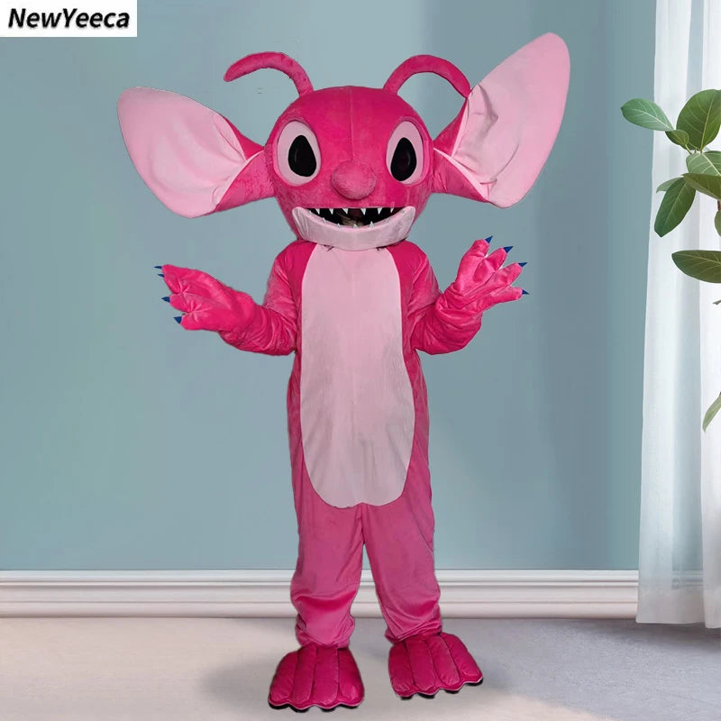 New Blue Lilo & Stitch Mascot Costume Anime Cartoon Character Advertising Fancy Dress Animal Carnival Party Adult Cosplay Suits