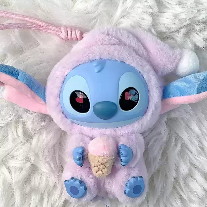 Genuine Stitch Eat Something Before Sleep Series Plush Blind Box Vinyl Toy Cute Doll Mystery Box Bag Pendant Decor for Girl Gift