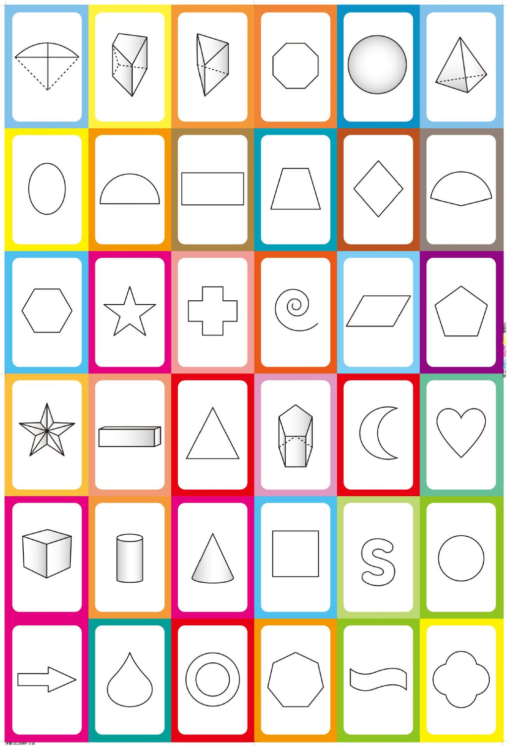 36Pcs Kids Cognition Card Shape Animal Color Teaching Baby English Learning Word Card Education Toys Montessori Material Gift