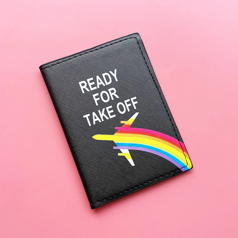 PU Leather Travel Passport Cover Girls Boys Multifunction Credit Card Organizer Case Men Women Passport Holder