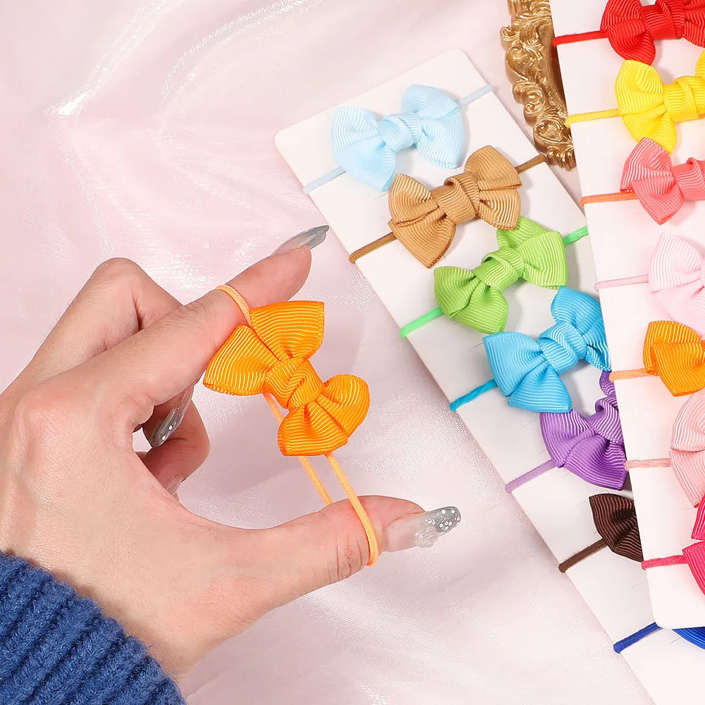 5Pcs Children Hair Ties Headdress Girls Scrunchies Elastic Hair Band Kids Hair Rope Bow Rubber Band Set Baby Accessories