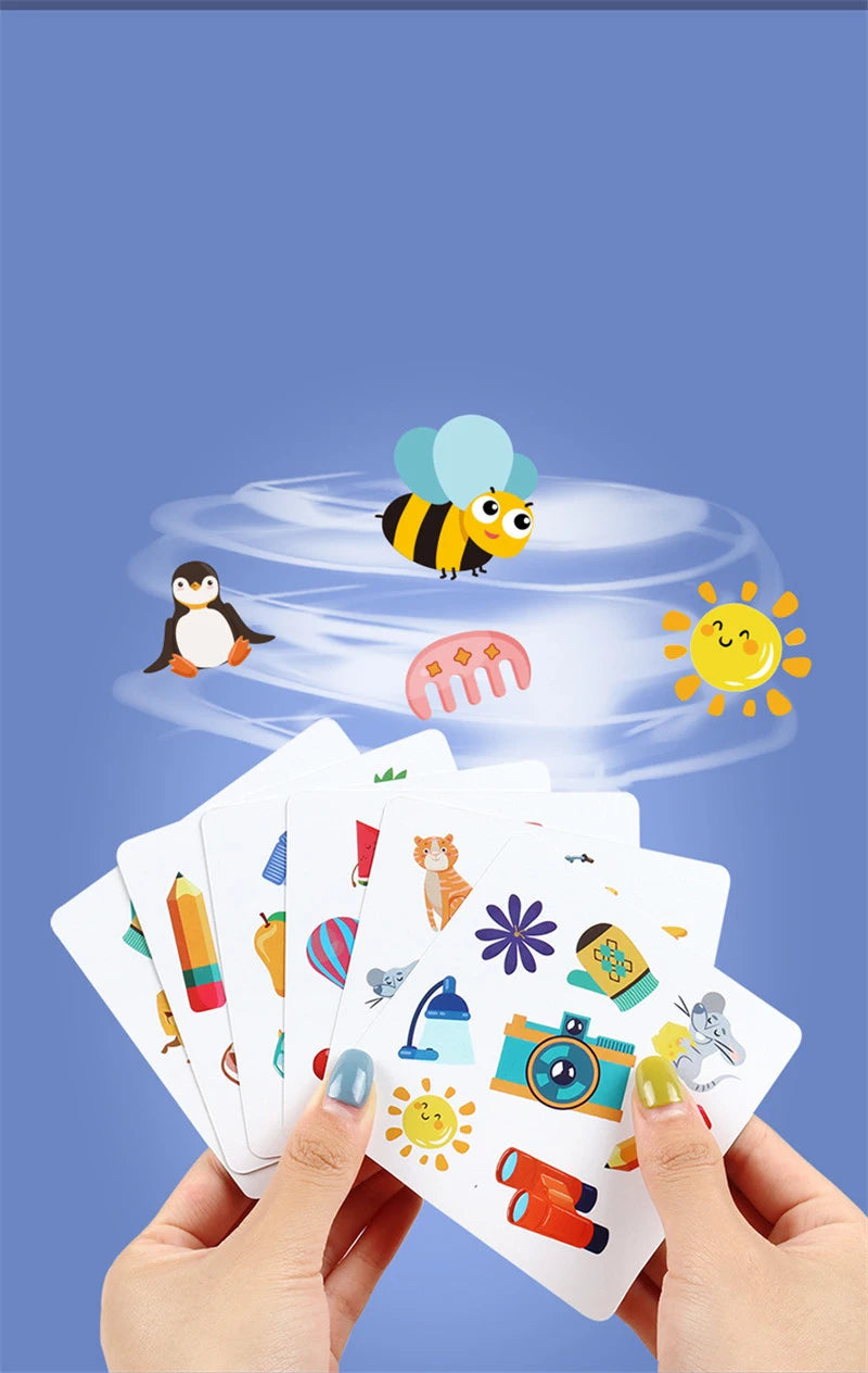Kids Memory Matching Crazy Cards Toy Parent-child Interactive Cognition Games Early Educational Montessori Logical Thinking Toys