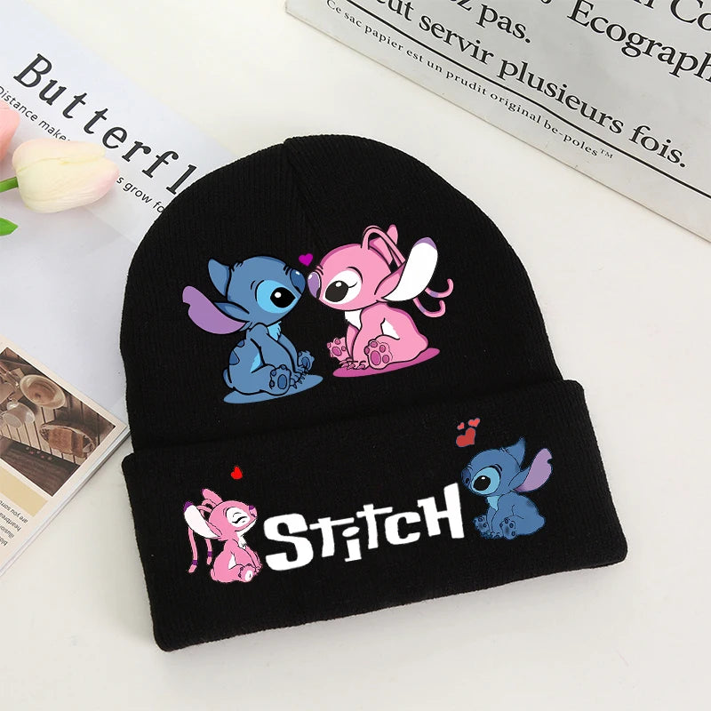Stitch Winter Hats for Women Men Beanies Knitted Solid Cute Hat Girls Autumn Female Beanie Caps Warmer Bonnet Ladies Casual Cap