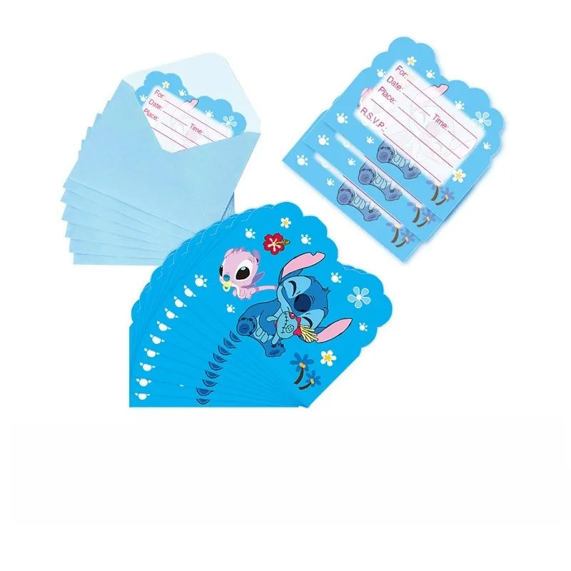 Stitch Birthday Party Decorations Tableware Cups Plates Tablecloth for Kids Foil Balloon Backdrop Lilo and Stitch Party Favors