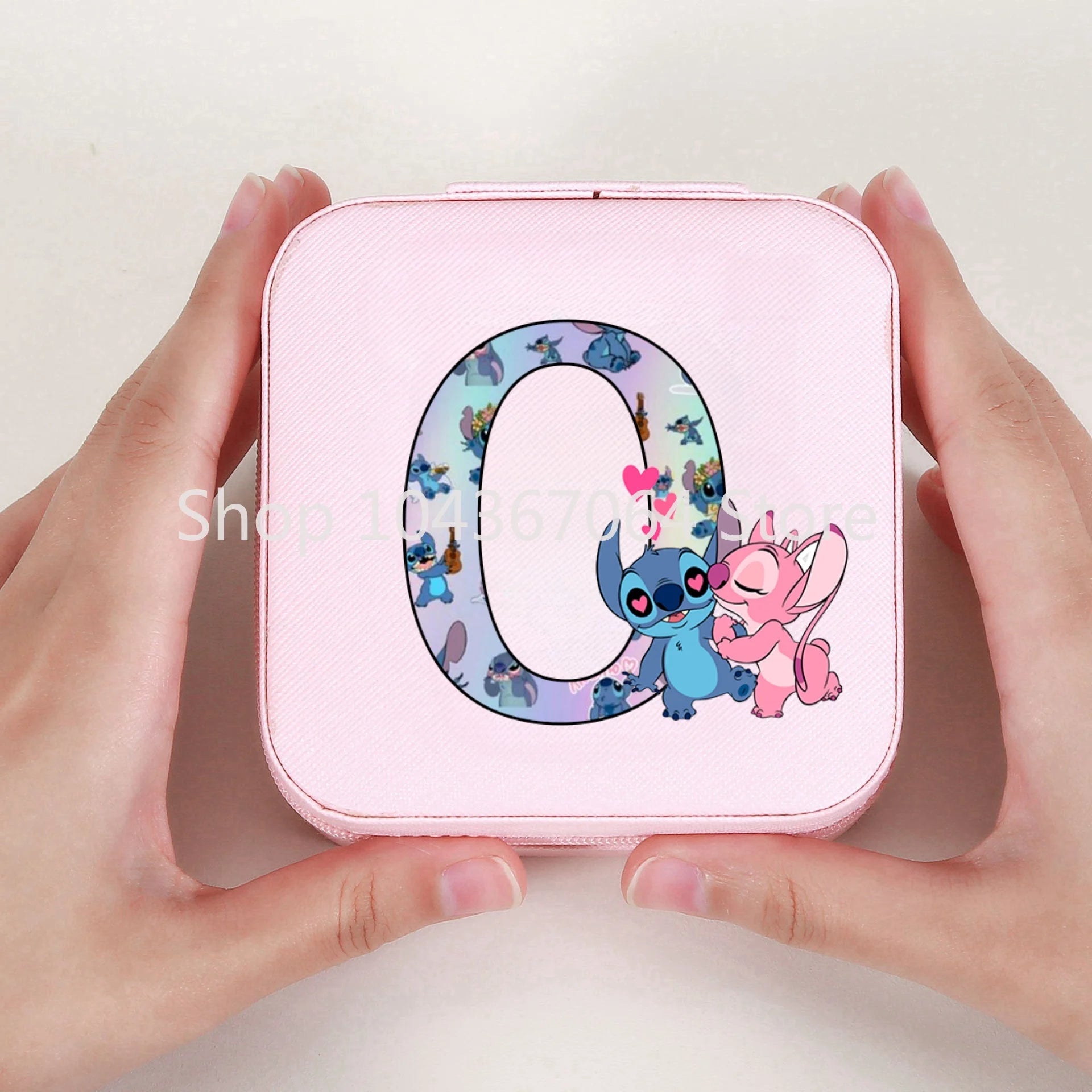 Portable Stitch Jewelry Box Organizer Storage Box Travel Jewelry Case Earrings Necklace Ring Stitch Jewelry Boxes Birthday Gifts