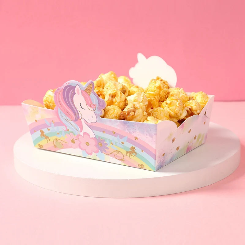 Unicorn Snack Boxes Rainbow Unicorn Birthday Party Decoration Wedding Girls Birthday Party Supplies  Baby Shower Decoration
