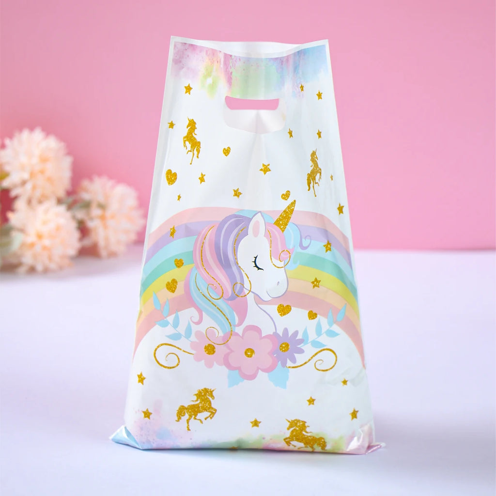 Unicorn Candy Hand Bags Unicorn Theme Birthday Party Decoration Kids Gift Packing Bag Baby Shower Girl Party Supplies Treat Bag