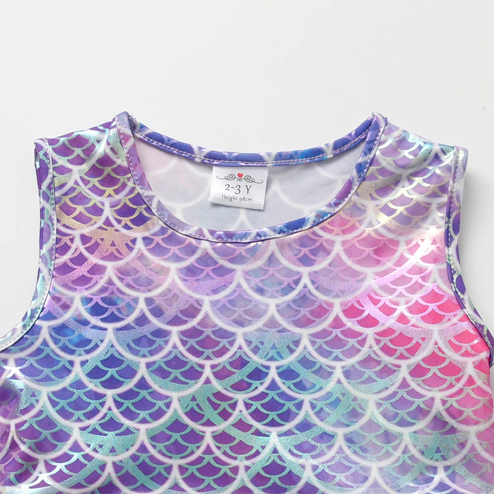 DXTON Summer Princess Sleeveless Dress Children Birthday Party Clothing Irregular Layer Prom Girls Dresses Kids Tulle Costumes