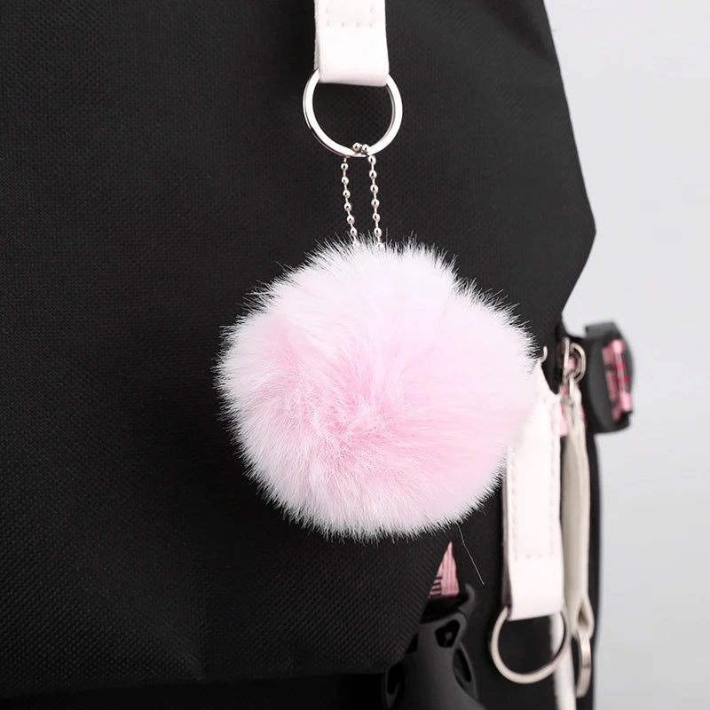 Sanrio Kuromi Cinnamoroll Backpack Teenager Student Rucksack Girl Boy Kids Anime Knapsack Women Cute Cartoon Bag Travel Mochilas