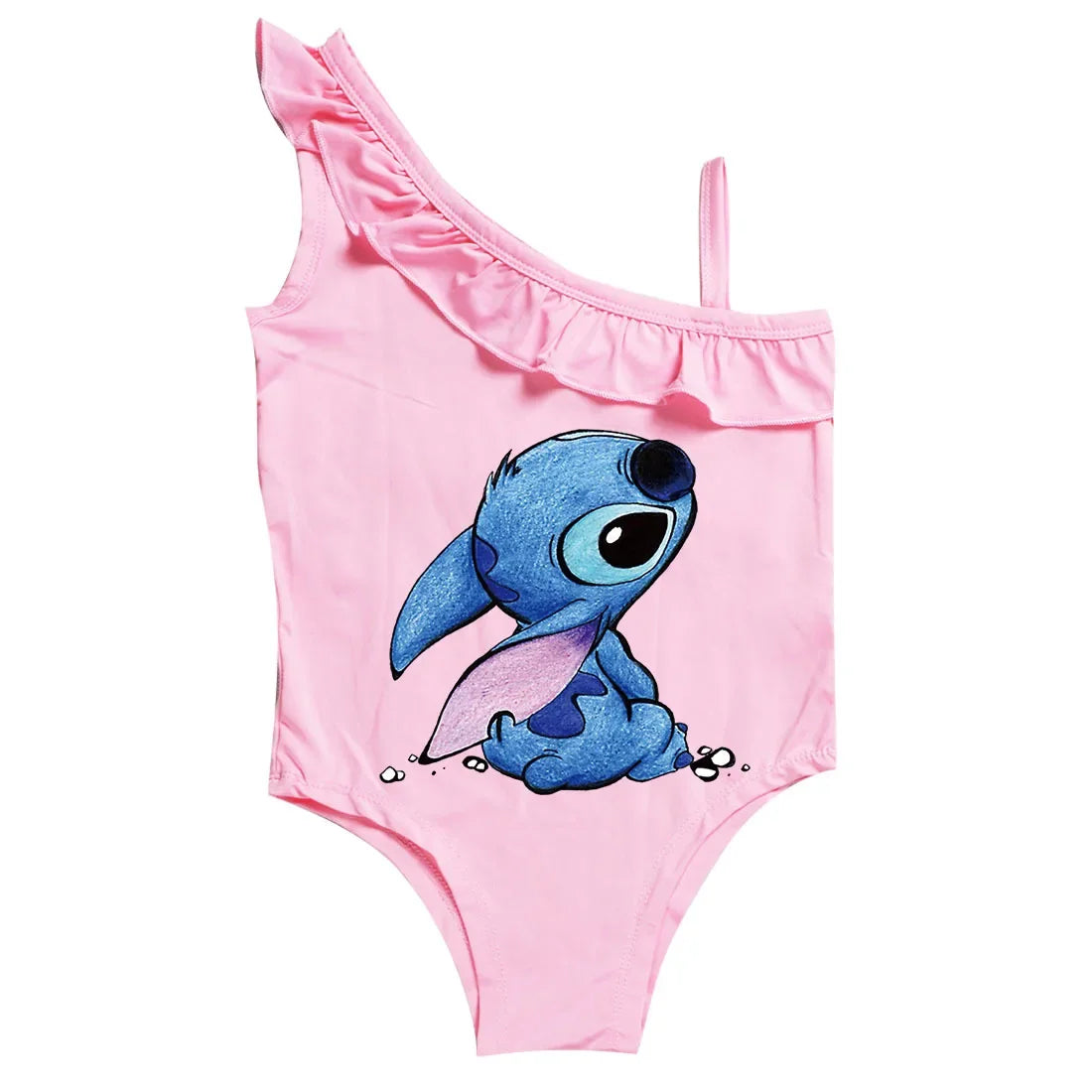 Girls Lilo Stitch Swimsuit One-Piece Swimwear Kid Stitch Princess Swimsuit Beachwear Children Clothes 3-10Years Birthday Gifts
