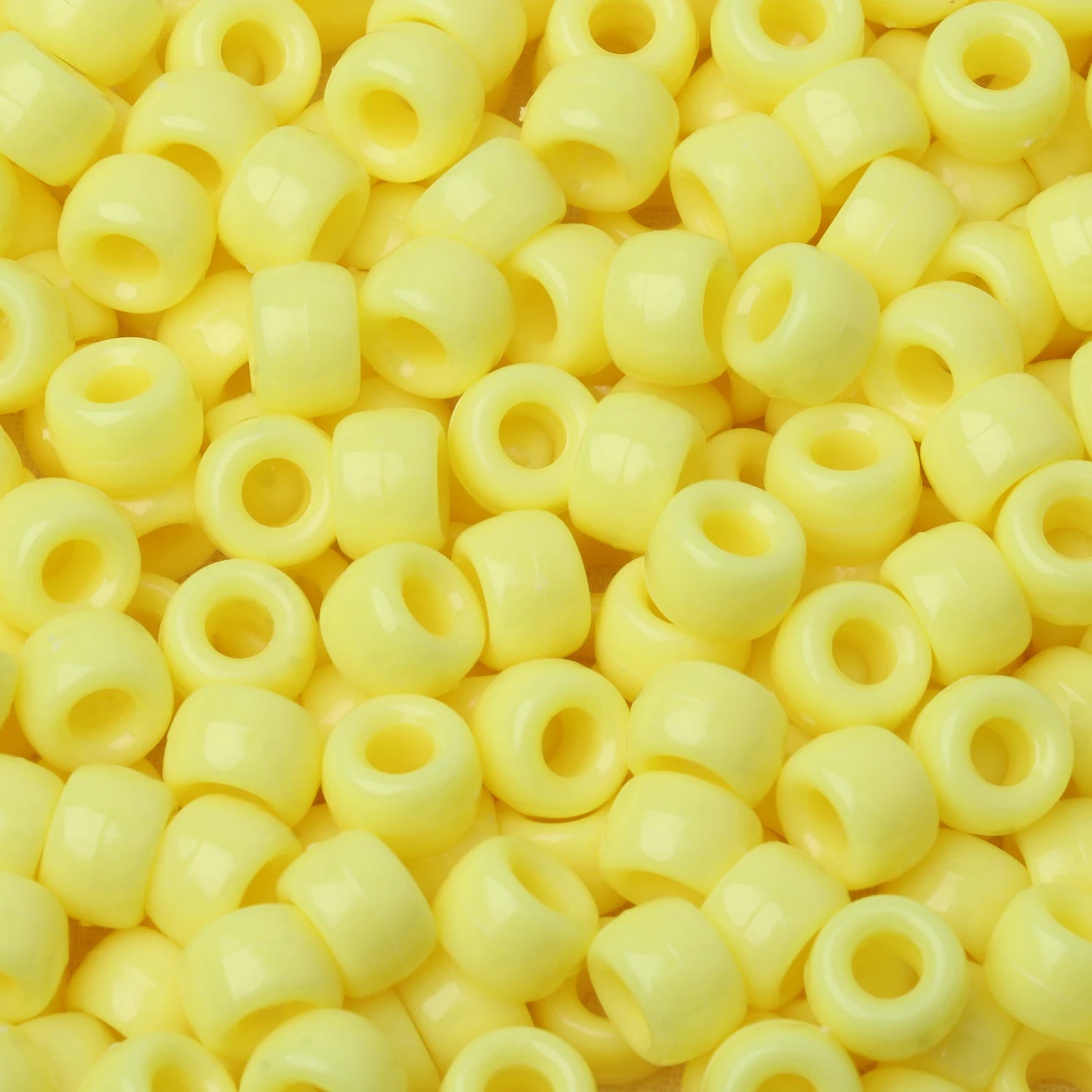 100pcs Luminous Pony Beads 6x9mm Acrylic Beads Big Hole Spacer Beads For Diy Craft Jewelry Charms Bracelets Making Hair Supplies